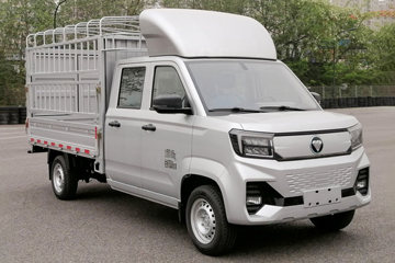 福田祥菱V5 2.7米双排纯电动仓栅式微卡(后单胎) 宁德时代55.64kWh