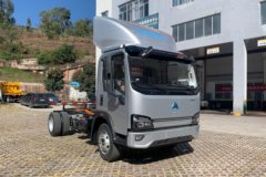 重汽HOWO悍将 4.15米单排纯电动仓栅式轻卡 中国重汽134.02kWh