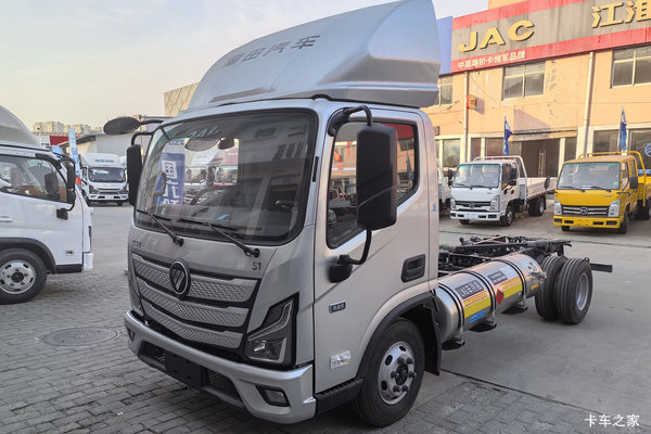 福田欧马可S1 畅盈版 2.7L CNG 190马力 法士特8档 4.17米单排仓栅式轻卡