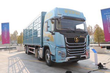 陕汽德龙G6000C 菁英版 12.5L柴油 600马力 8X4 法士特16档 AMT自动档 仓栅式载货车