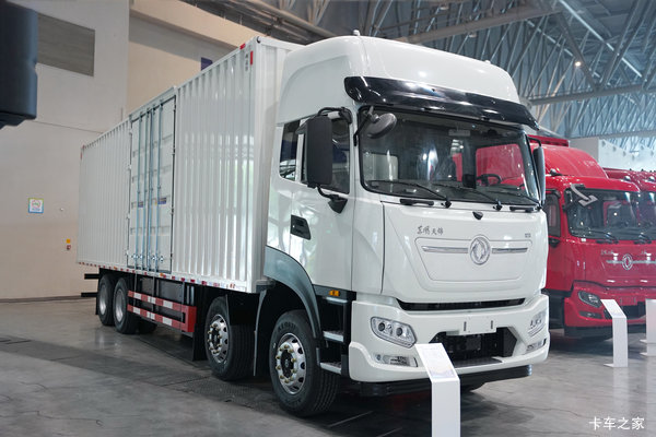 东风天锦KR PLUS 8X4 9.8米纯电动厢式载货车 宁德时代400kWh