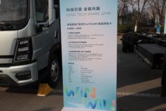 重汽HOWO统帅PRO 4.15米单排纯电动仓栅式轻卡 弗迪150.83kWh(睡眠舱)