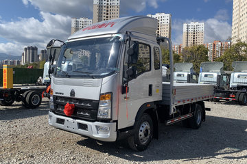 重汽HOWO轻卡悍将M 2.5L柴油 160马力 万里扬8档 3.3米排半栏板轻卡