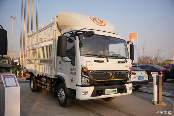东风乾坤K6E 中体 气刹 4.19米单排纯电动仓栅式轻卡 宁德时代120.27kWh