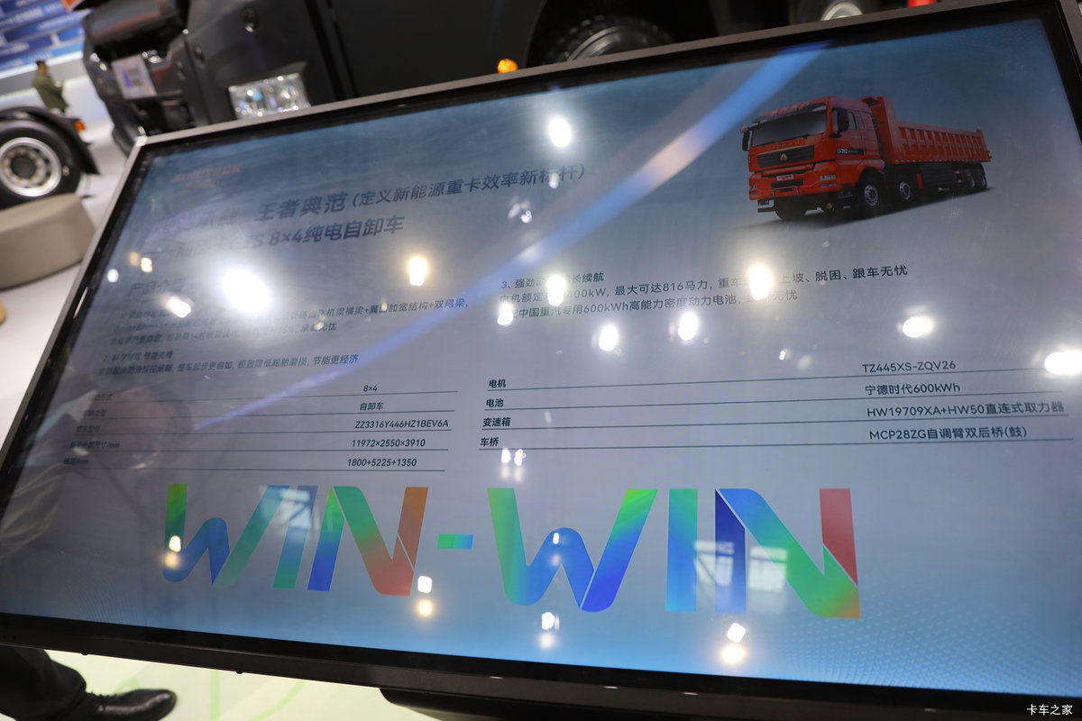 �����ǵ¿�SITRAK G7S 8X4 8.8�״��綯��ж�� ����ʱ��600kWh���