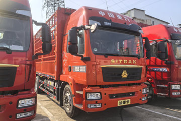 重汽汕德卡SITRAK G5S 350马力 4X2 中国重汽12档 6.8米仓栅式载货车