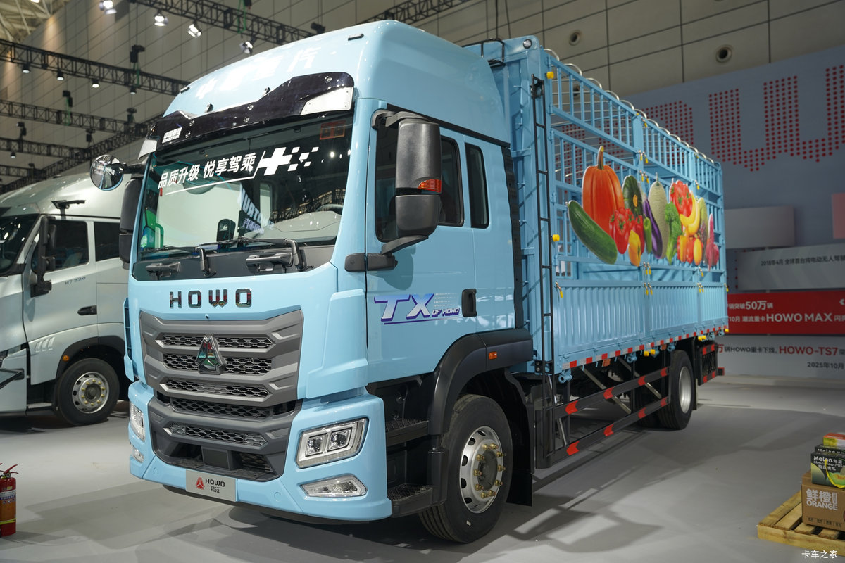 ��������(HOWO) TX-N 7.4L���� 350���� 4X2 �й�����12�� AMT�Զ��� ��դʽ�ػ������                                                