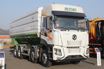 东风新疆 畅行X7 430马力 8X4 散装饲料运输车(百勤牌)