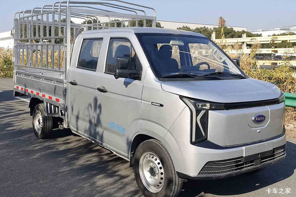 奇瑞商用车 开瑞K3 舒适型 液刹 2.55米双排纯电动仓栅式微卡 国轩高科44.5kWh