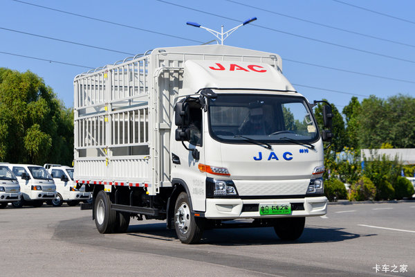 江淮帅铃EV5 4.15米单排纯电动仓栅式轻卡 宁德时代100.07kWh