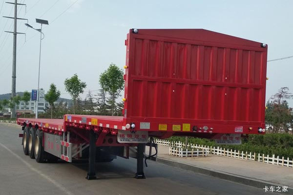 锣响挂车13米系列平板式半挂车图片