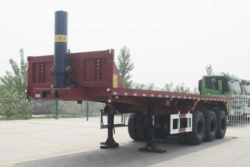 10米平板自卸半挂车 自卸式半挂车图片