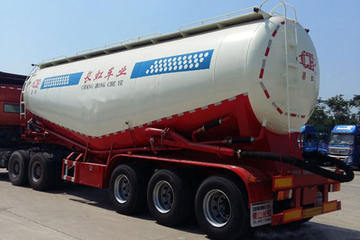 45立方粉粒物料运输半挂车&nbsp;粉粒物料运输半挂车图片