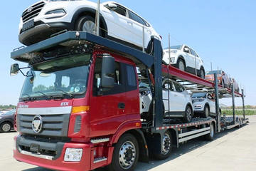 湖北程力(程力威牌)福田欧曼底盘中置轴车辆运输车