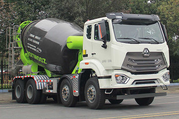 重汽豪瀚底盘&nbsp;混凝土搅拌车图片