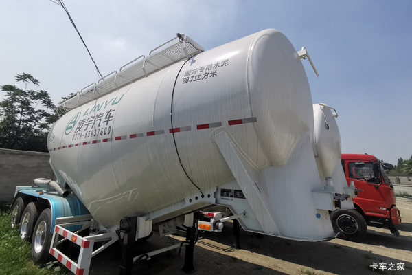 中集凌宇(凌宇牌)28.7方粉粒物料运输半挂车图片