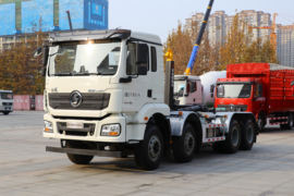 陕汽重卡德龙新M3000垃圾运输车图片