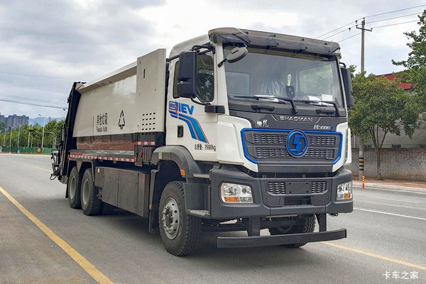 陕汽德龙新M3000E电动垃圾运输车