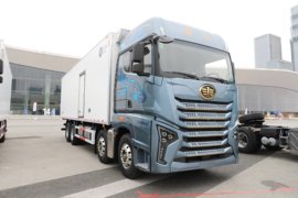 青岛解放鹰航冷藏车图片