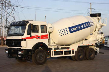 北奔重卡底盘&nbsp;混凝土搅拌车图片