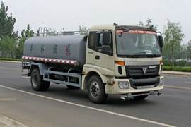 重汽济专(绿叶牌)福田欧曼底盘洒水车/喷洒车图片