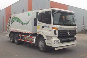 福田欧曼底盘&nbsp;垃圾运输车图片