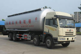 湖北楚胜(楚胜牌)青岛解放底盘粉粒物料运输车图片