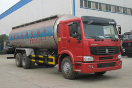 湖北楚胜(楚胜牌)重汽豪沃(HOWO)底盘粉粒物料运输车图片