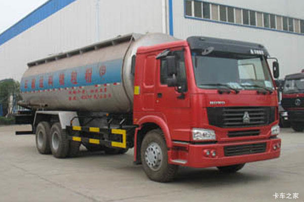 湖北楚胜重汽豪沃(HOWO)底盘粉粒物料运输车图片