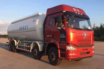 中集凌宇(凌宇牌)一汽解放底盘粉粒物料运输车