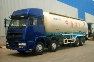 重汽斯太尔底盘&nbsp;粉粒物料运输车图片